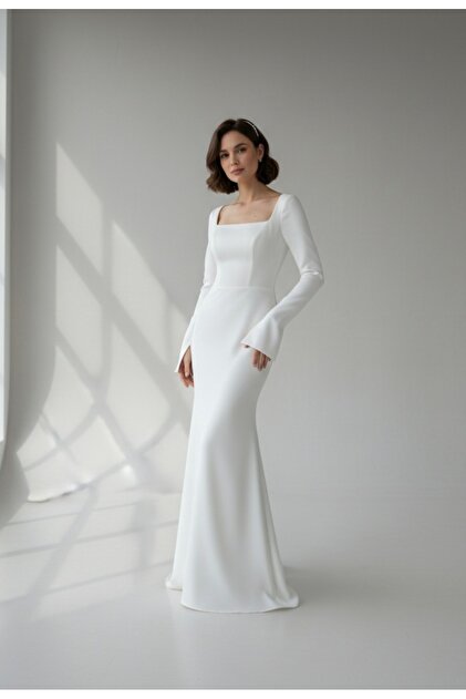white evening gown dresses White Sequin Ruched Dress Draped main image 0