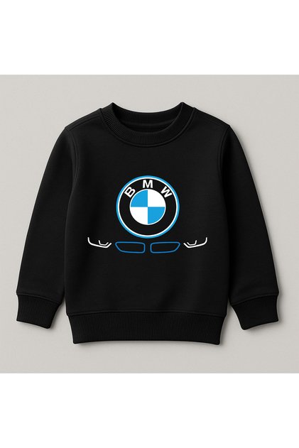 Bmw Printed Crew Neck 100% Cotton Kids Sweatshirt