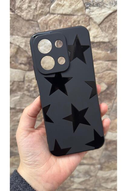 Infinix Note 30 Compatible Star Patterned Silicone Shock-Absorbing Classic Protective Rubber Case 277