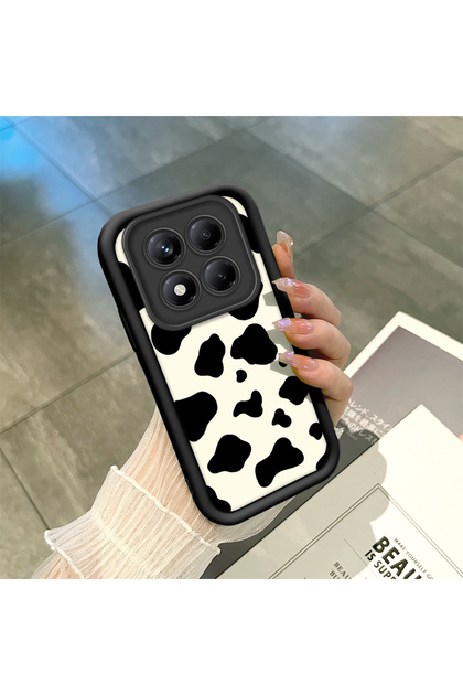 Xiaomi Redmi Note 14 Pro 4g Compatible Silicone Material Shockproof Simple Black Phone Case