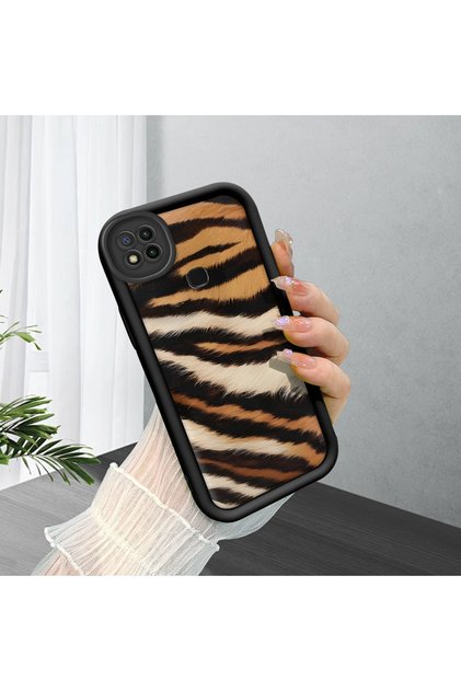 Simple Black Color Phone Case for Xiaomi Redmi 9C Compatible Silicone Material Shockproof
