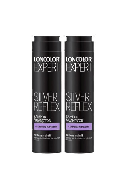 Set 2 x Sampon Nuantator Silver Reflex, 250 ml