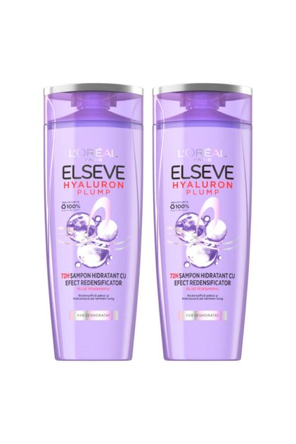 Set 2 x 250 ml Sampon Hidratant Hyaluron Plump pentru Par Deshidratat