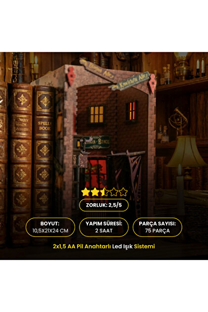 Timber Scent Knockturn Alley 3D Puzzle Maket - Classic - Fiyatı