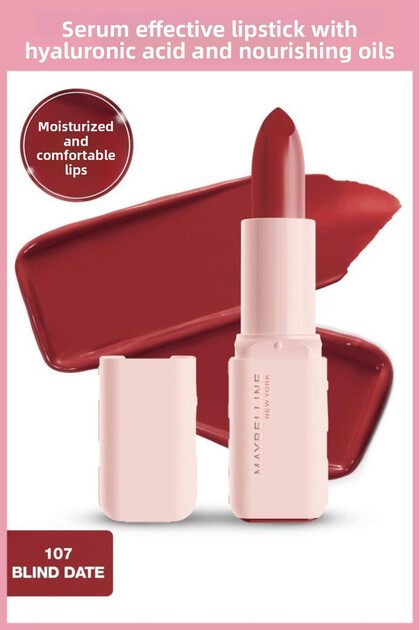 Lipstick Containing Serum-Effective Hyaluronic Acid and Nourishing Oil - 107 Blind Date