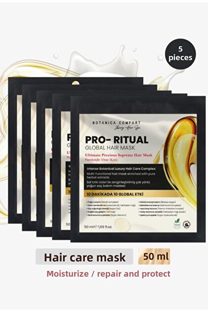 Pro-Ritual – Ultimate Precious Supreme Deep Moisture and Anti-Hair Loss Hair Care Mask 5X50Ml