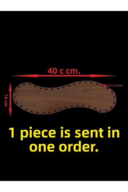 Wooden Walnut 40X14 cm 1 Piece Raddan Bamboo Tray Knitting Plate Coaster Crochet Base Craft Basket Base