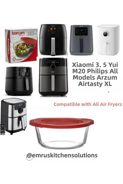 Borcam for Airfryer Xiaomiairfryer3,5L Philips Airfryer4,1/7.3 XXL Tefal Easyfry Arzumairtasty XL