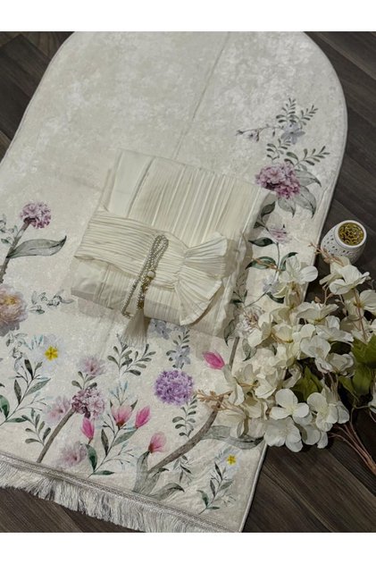 Prayer mat set - available in 7 colors - Turkish thermal mat with padded sponge and prayer sheet cover