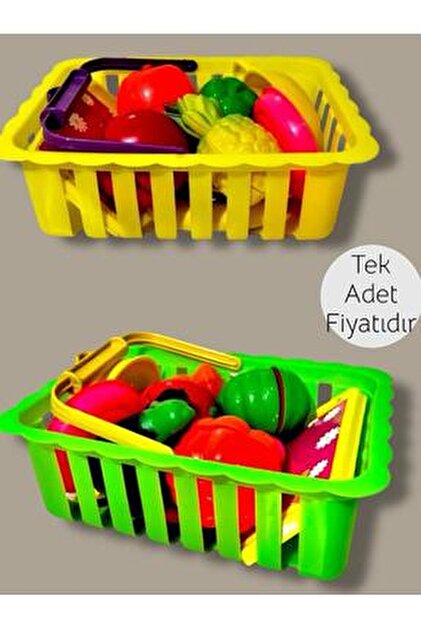 Smartfox Birlik Oyuncak 22 Parça Oyuncak Meyve Sebze Kesme Seti