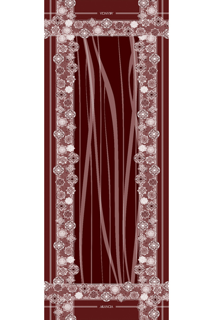 Burgundy 70X200 Modal Shawl