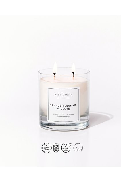Portakal Çiçeği Karanfil Kokulu Soya Mumu | Orange Blossom Clove Aromaterapi Mumu