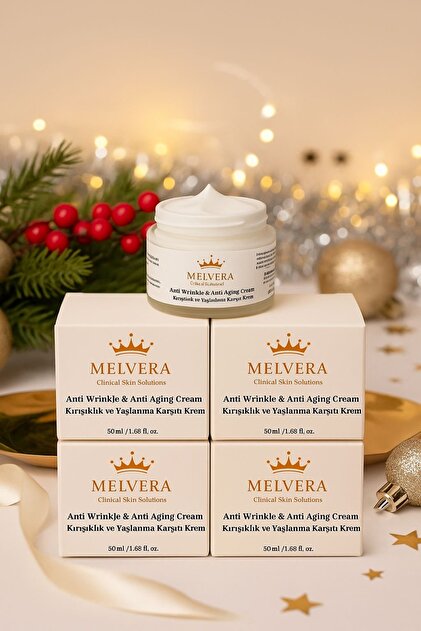 MELVERA Anti Wrinkle Anti Aging Cream Kırışıklık ve Yaşlanma