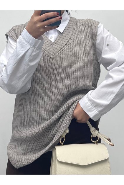 Nisum V-Neck Knitwear Slip Pullover