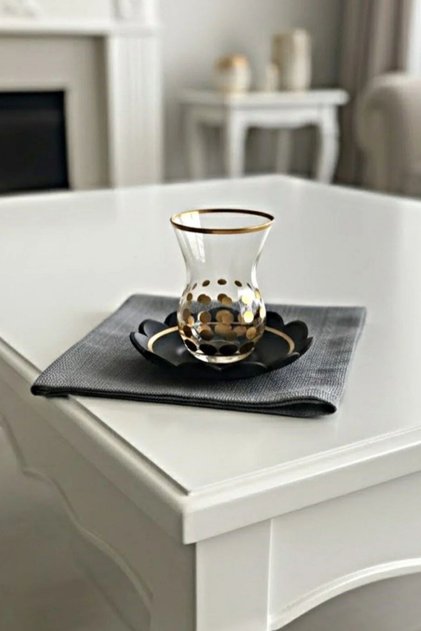 Lace Black Saucer Handmade Fd Series Crystal Small Size Tea Set 95 Cc