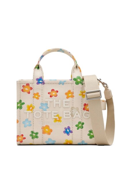 ★LLS*★ CDL／Canvas ToteBag BL & WH Marc Jacobs The Tote Bag Small Kadın El ve Çapraz Çanta