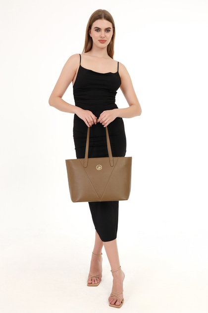 Tan Women's Shoulder Bag 05Bhpc8041