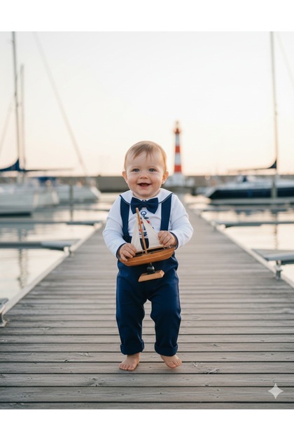Anchor Printed Salopet Set