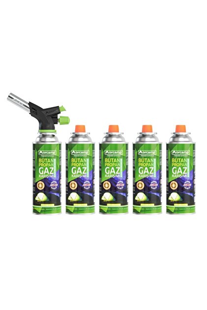 Orcamp Kamp Kartuş Tüp 227 Gr Çakmaklı Pürmüz Set 5'li - Fiyatı