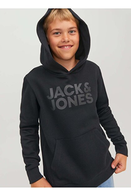 Felpa Con Cappuccio Ragazzo Jack & Jones Jjeplayer Sweat Hood Noos Jnr - Stile Danese