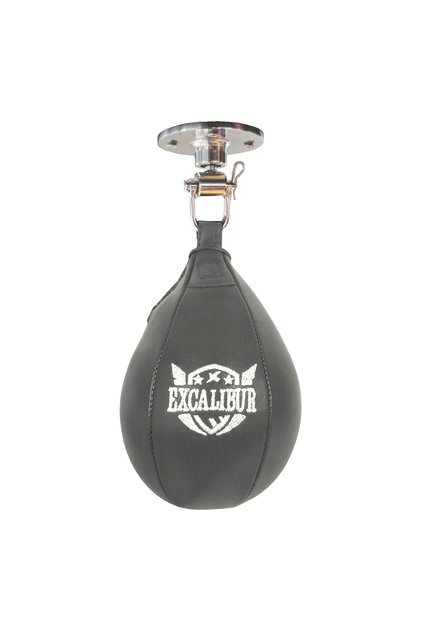 Punching Ball Boks Topu + Çelik Fırdöndü Set - Siyah