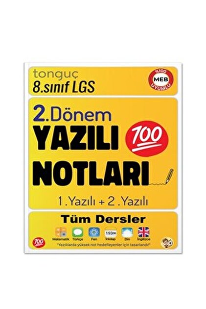 Tonguç Yayınları Mini Kitap 8. Sınıf Yazılı Notları 1. Dönem 1 Ve