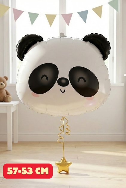 Panda Patterned Foil Helium Balloon Lover and Special Day Balloon