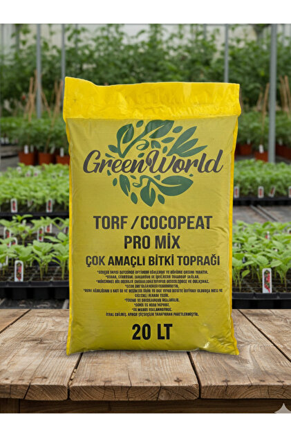 Green World 20 Litre Ithal Çok Amaçlı Bitki Toprağı Torf Cocopeat