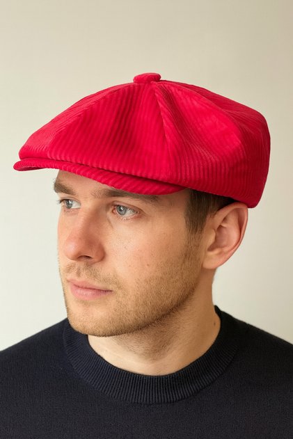Winter Velvet English Cap Peaky Blinders Model Men's Cap Draped Velvet Cap