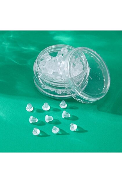 Set de 30 dopuri de urechi din silicon hipoalergenic, 6x5 mm, transparente