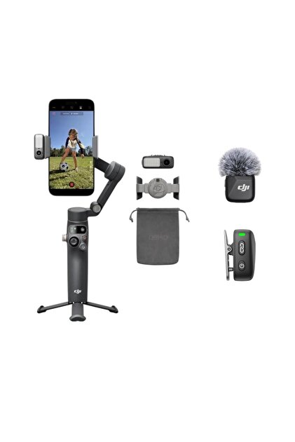 DJI Osmo Mobile 8 + Mic Mini Transmitter - Profesyonel Mobil Çekim