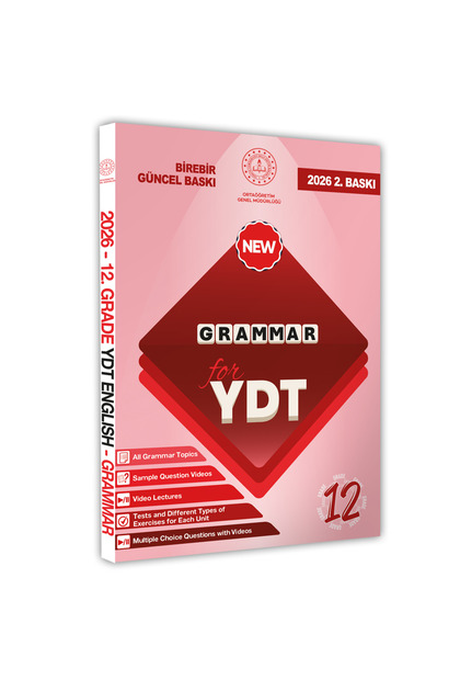 Karakutu Yayınları 2026 YDT MEBİ İngilizce 12.Sınıf Grammar (Dilin
