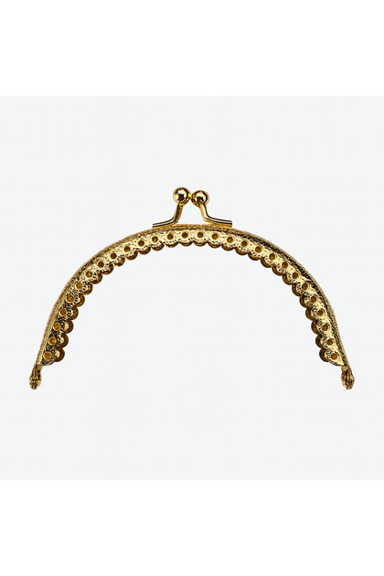 Gold Color Metal Oval Bag and Wallet Clip 8 cm