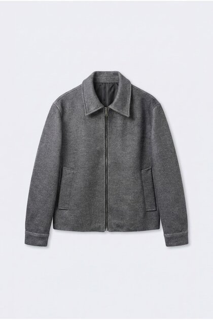 Men's Relax Fit Cashmere Coat Anthracite