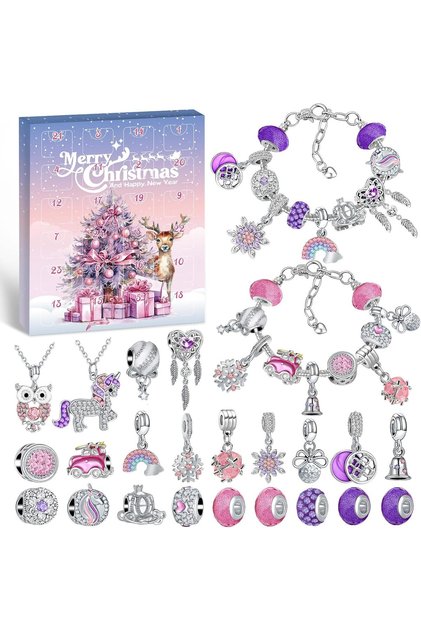 Calendar Advent Kit confectionat bijuterii pentru copii