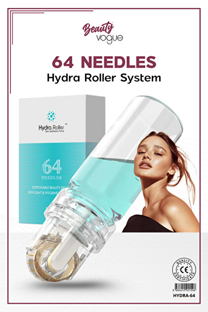 Applicator Serum Ampoule Applicator with 64 Titanium Needles 0.50 mm Dermaroller Skin Care Tool