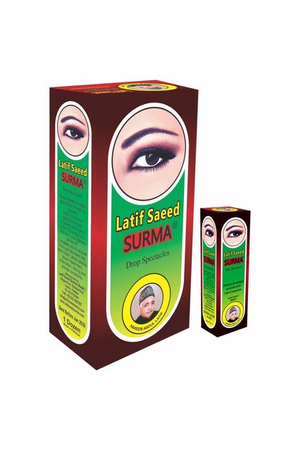 Latif Saeed Drop Spectacles Surma – Pack of 12 | Herbal Cooling Eye Kohl for Men & Women