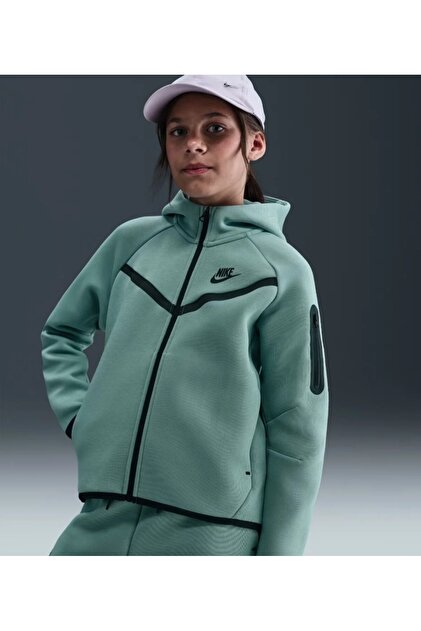 Nike Sportswear Tech Fleece Girls' Full-Zip Hoodie hv8695-017