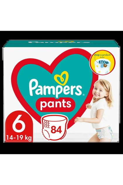 Scutece-chilotel Pants Mega Box Marimea 6, 14-19 kg, 84 buc