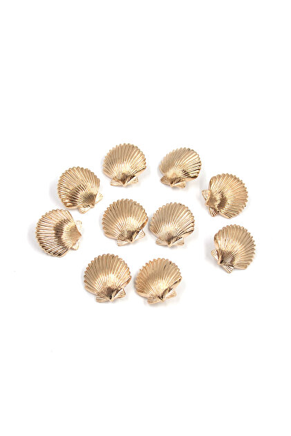 F000YE2142-2 10 Pieces/Lot Metal Sewing Button Scrapbooking Sea Series Glittering Starfish Seashells