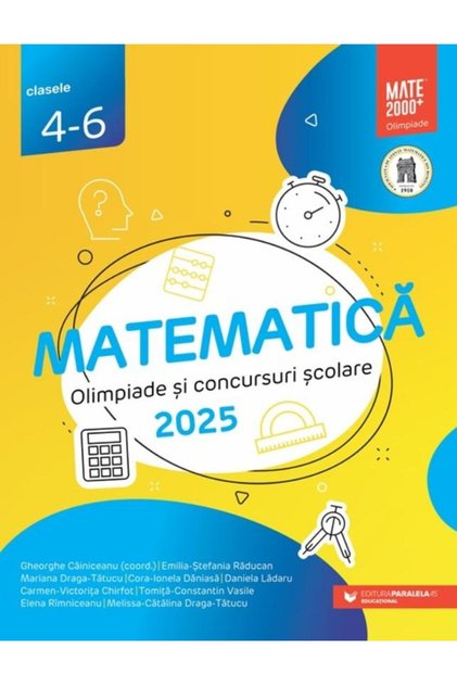 Matematica. Olimpiade si concursuri scolare 2025.