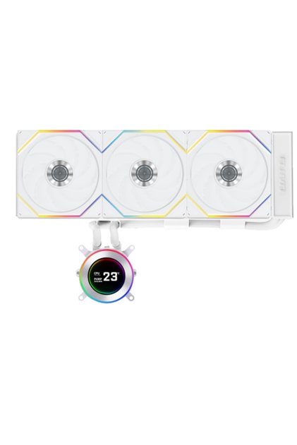 مبرد شاشة LCD HydroShift II مقاس 360 مم مع مراوح TL اللاسلكية - أبيض