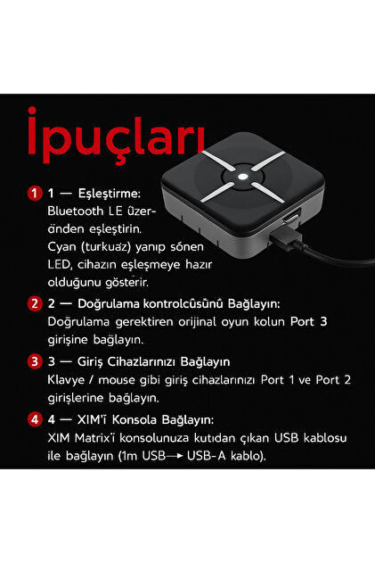 cosmostech Xim Matrix Klavye Mouse Çevirici Adaptör Mouse Keyboard