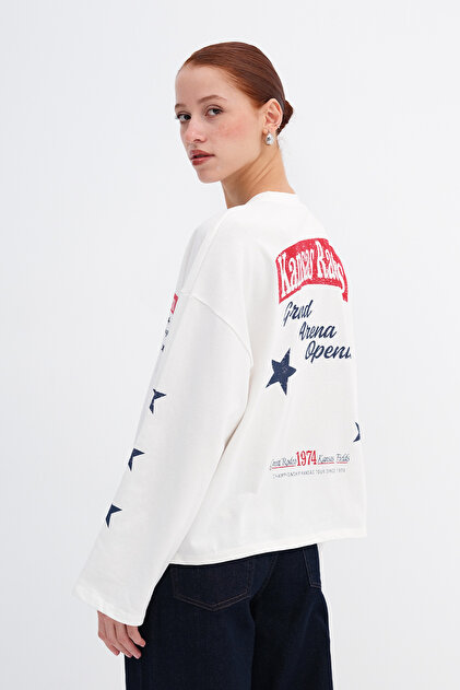 Addax Baskılı Uzun Kollu T-shirt B10593 - Fiyatı, Yorumları