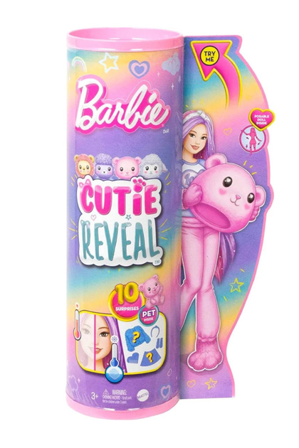 Păpușă Cutie Reveal, ursuleț de pluș (HKR04)