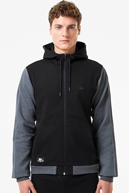 Lacoste Mens Full Zip Slim Fit Hoodie Erkek Slim Fit Kapüşonlu