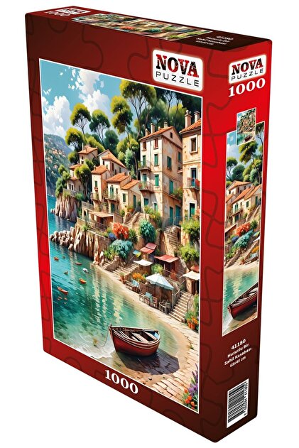 Nova Puzzle 1000 Parça Huzurlu Bir Sahil Kasabası Puzzle - Deniz