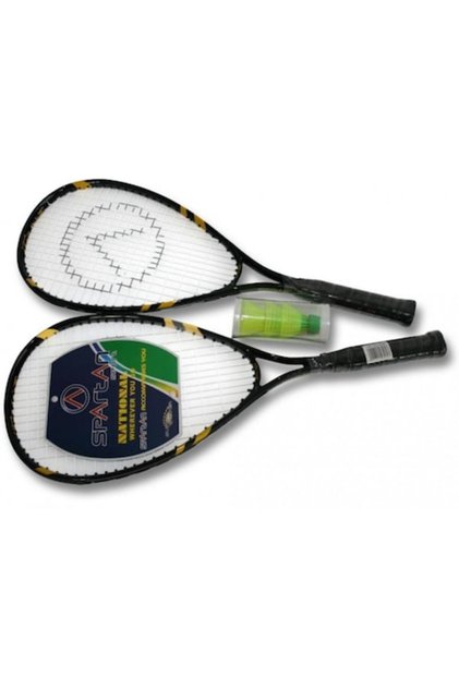 Set 2x rachete de badminton din aluminiu, multicolore