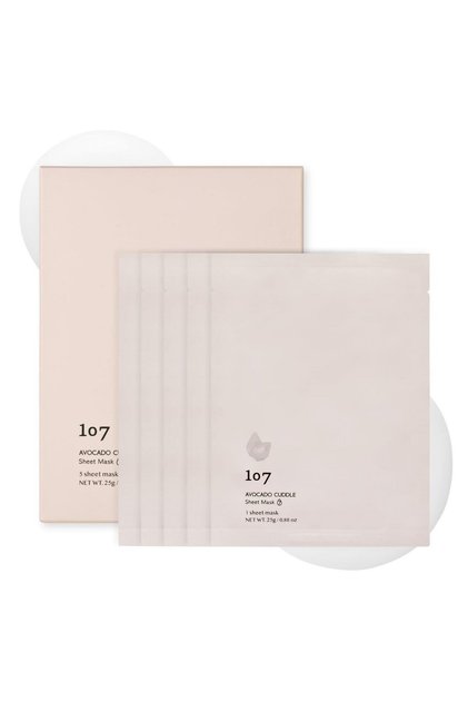 Avocado Cuddle Sheet Mask - Moisturizing Mask (5 Pieces) 25g X 5