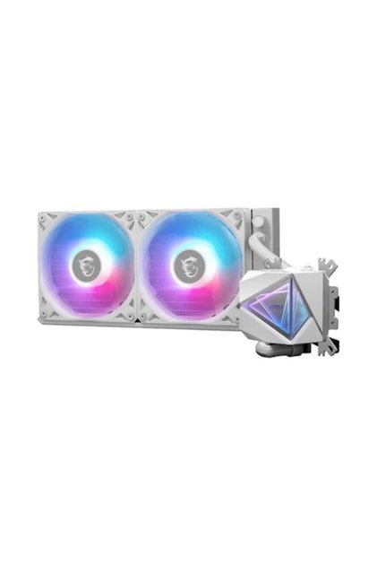 Cooler lichid MAG CORELIQUID I240, alb, 2 ventilatoare, RGB, 120x120x25mm